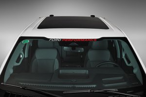 Ford Super Duty Windshield Banner Decal - Front - Ford Racing - White/Red - `17-`23